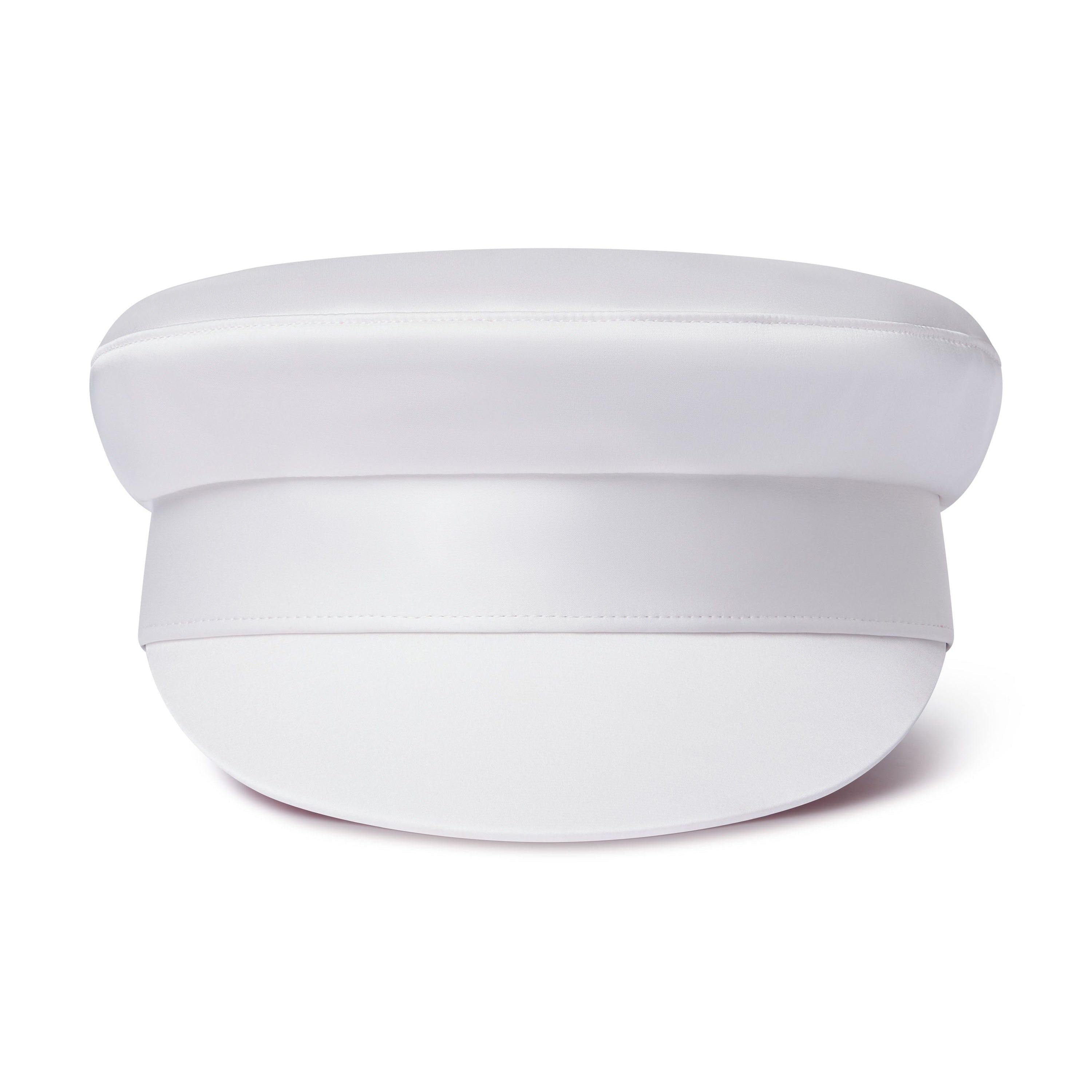 White cap on a white background