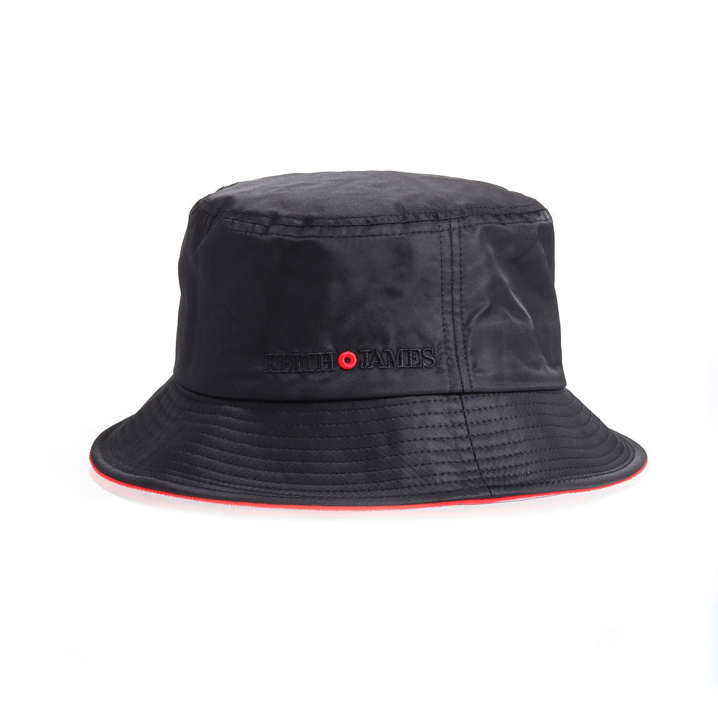 Kappa Authentic Stals Bucket Hat in Black Jet