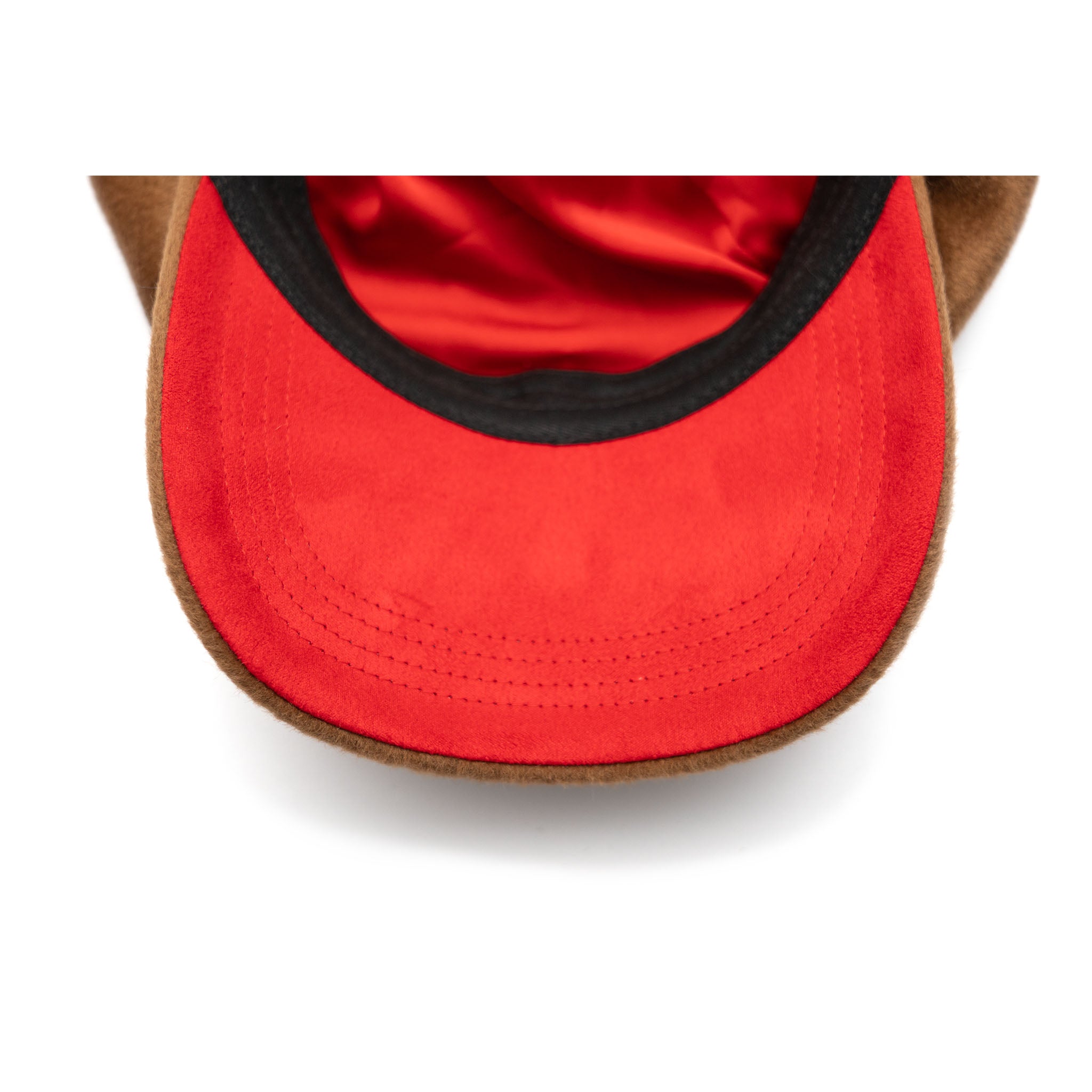 A cocoa brown colored cap made of wool with a flat visor and no visible brand marking.