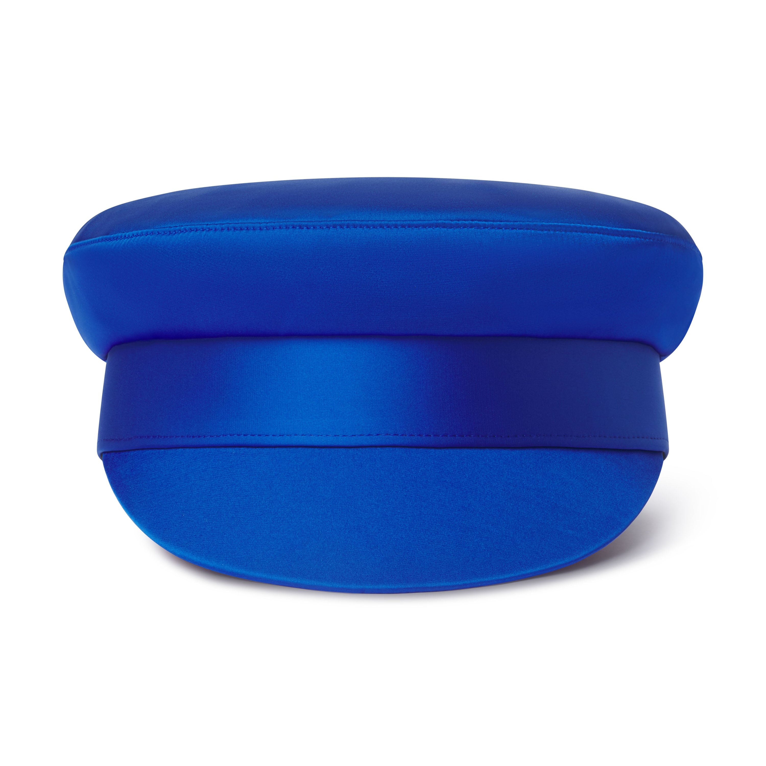 Blue cap on a white background