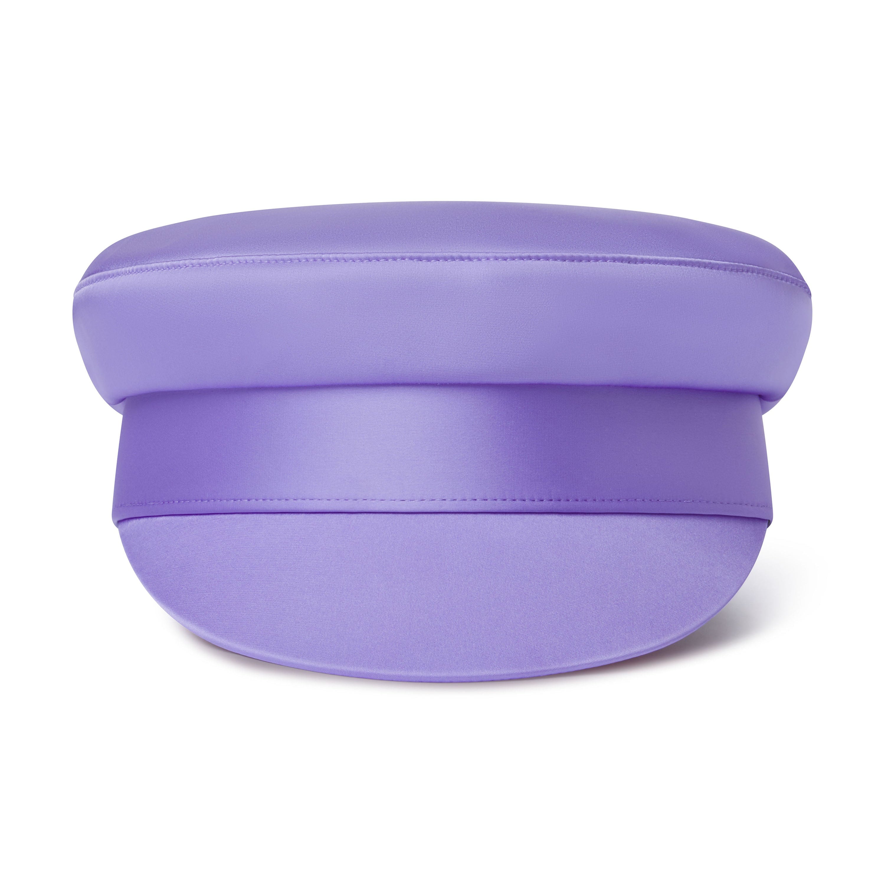 Purple cap on a white background