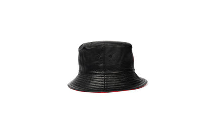Leather Bucket Hat (Jet Black)