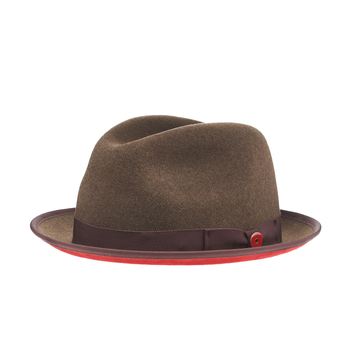 KEITH AND JAMES GREEN BRIM HAT Keith & James Queen Wool Fedora Hat | Saks Fifth Avenue main image 3